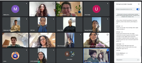 Webinarımız sırasında çekilmiş bir hatıra fotoğrafı.
