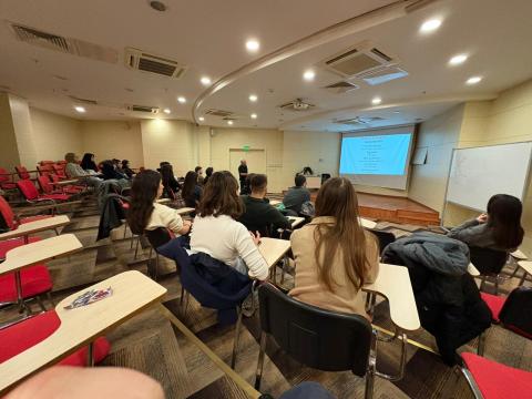 Sunum esnasından bir resim