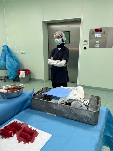 Ameliyathanede bir fotoğraf.