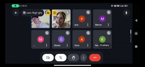 zoom etkinliğimizin ekran kaydı