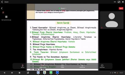 Etkinlik içinden 1 fotoğraf