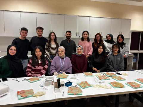 Sütur sonrası çekindiğimiz  fotoğraf