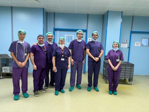 Hocamızla ameliyathaneden bir fotoğraf 