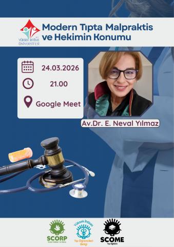 Modern Tıpta Malpraktis ve Hekimin Konumu Etkinliği Afişi